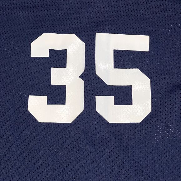 VTG Seattle Mariners Jersey Mens XL Sea Blue #35 MLB Baseball Game Issued USA - Picture 8 of 12